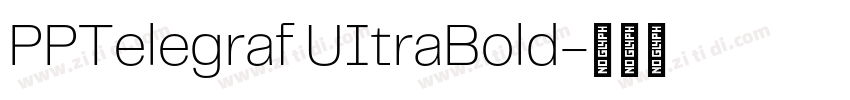 PPTelegraf UItraBold字体转换